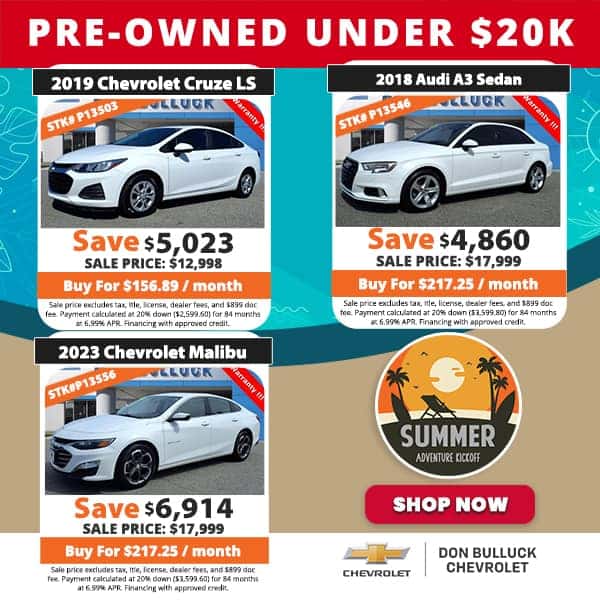 Pre-Owned Under $20k
