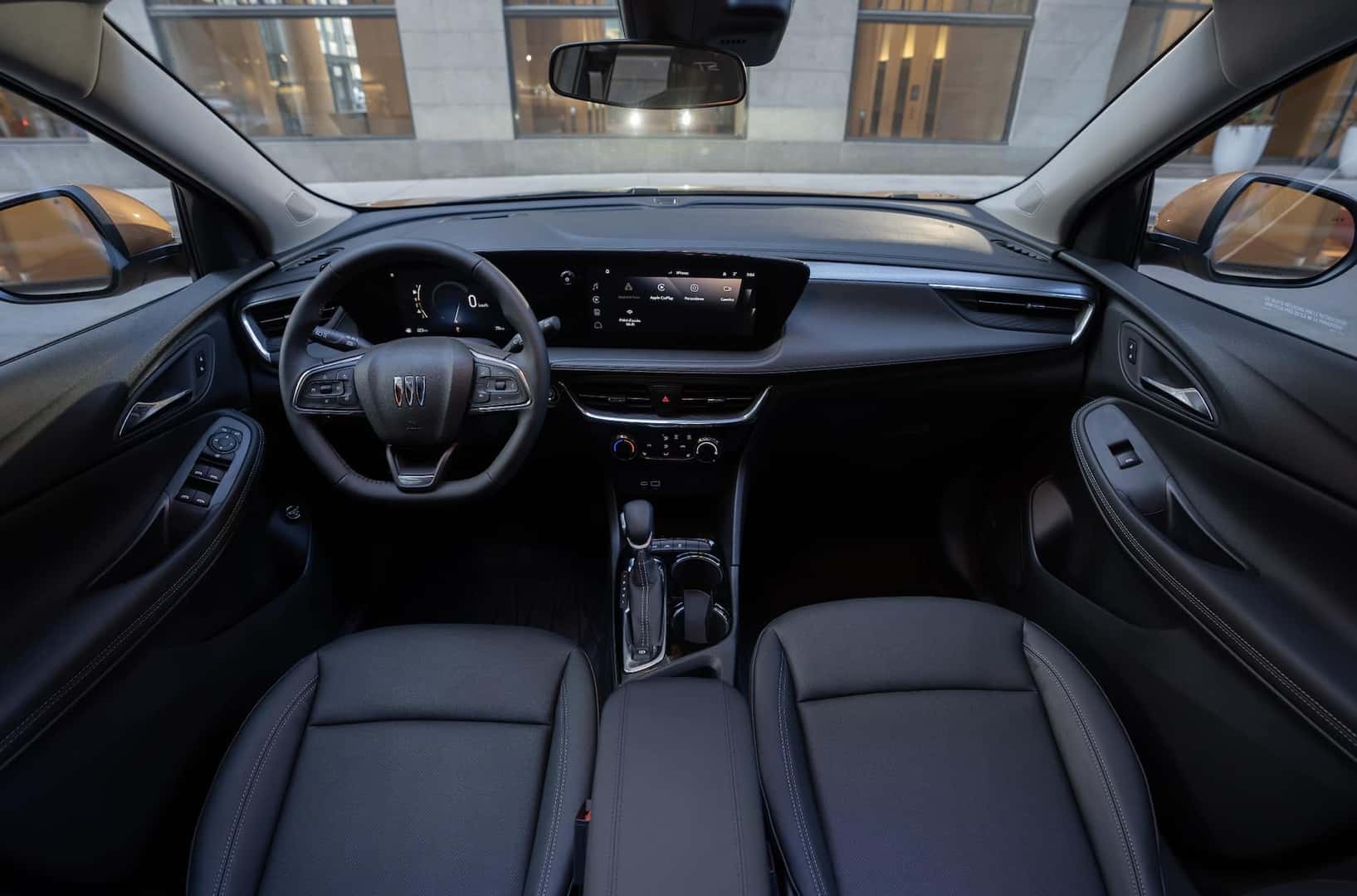 inside of Buick vehicle