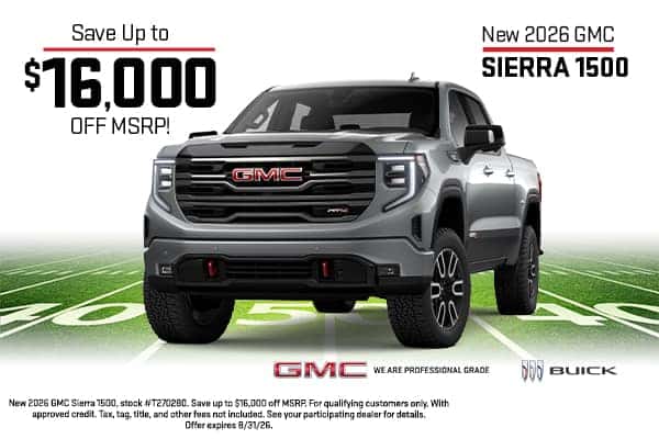 MSRP Offer: New 2026 GMC Sierra 1500