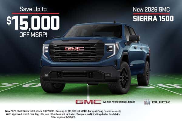 MSRP Offer: New 2026 GMC Sierra 1500
