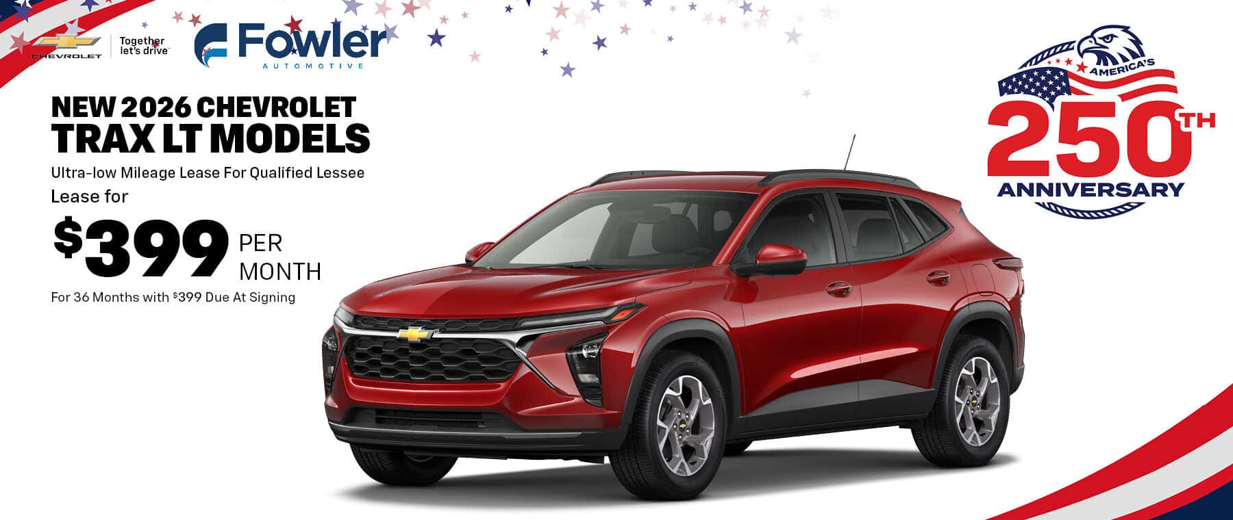 Lease a New 2026 Chevrolet Trax LT