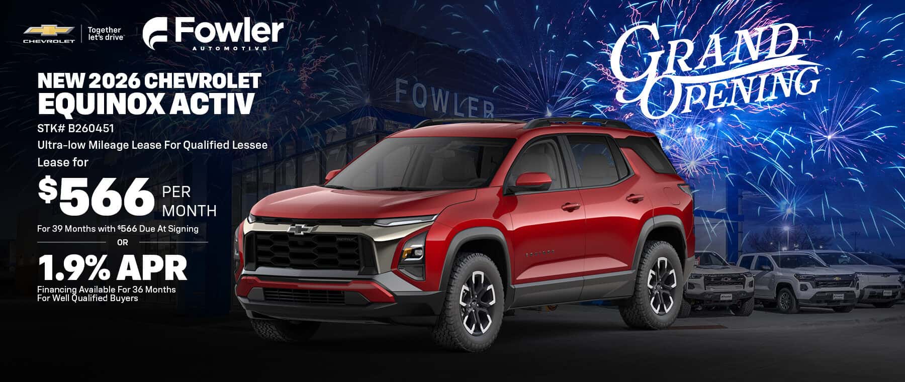Save on a New 2026 Chevrolet Equinox ACTIV