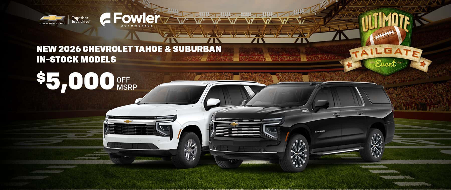 New Chevrolet Tahoe & Suburban In-Stock Models