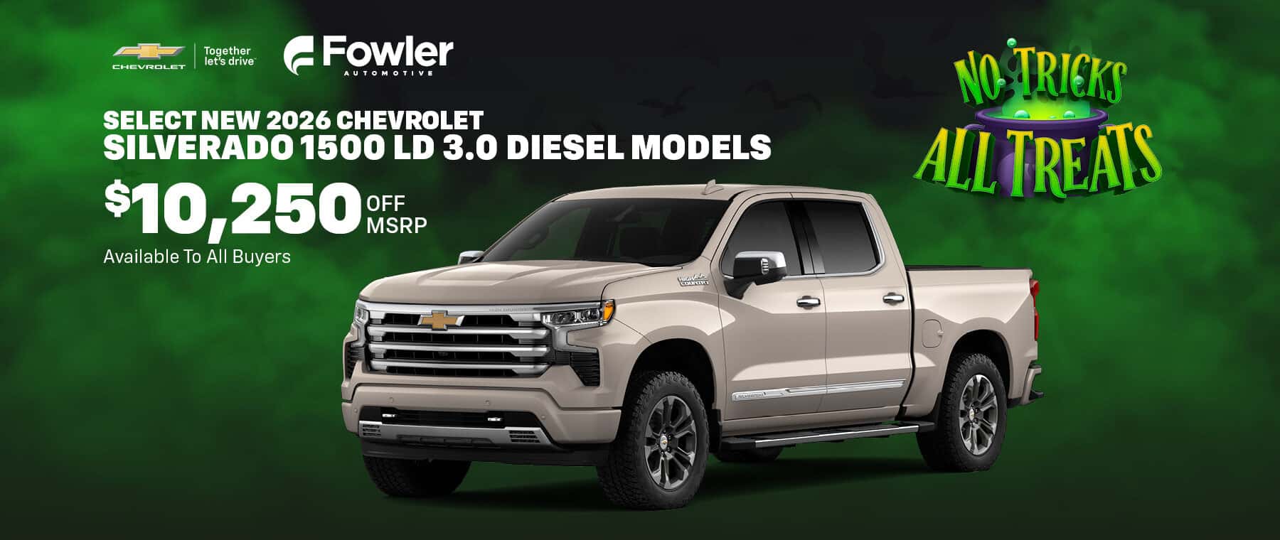 Select New 2026 Chevrolet Silverado 1500 LD 3.0 Diesel Models