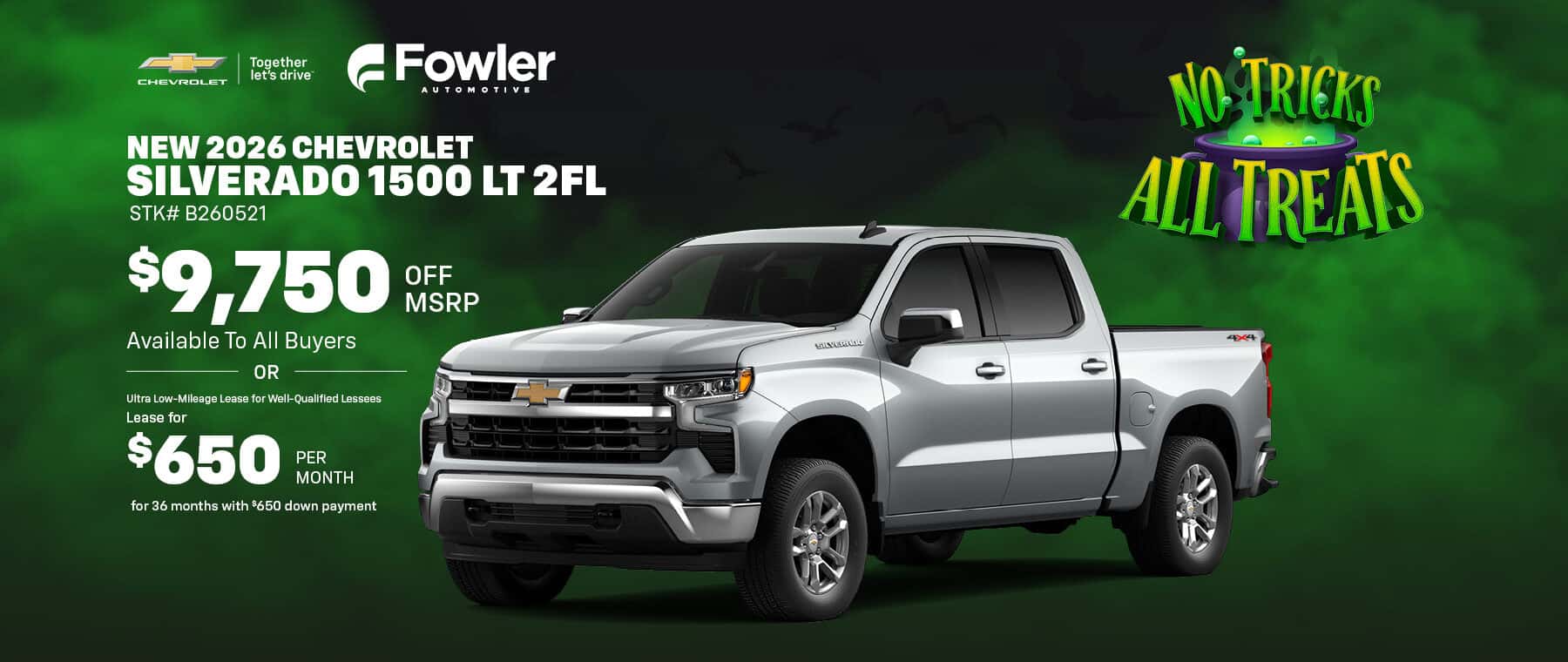 New 2026 Chevrolet Silverado 1500 LT 2FL