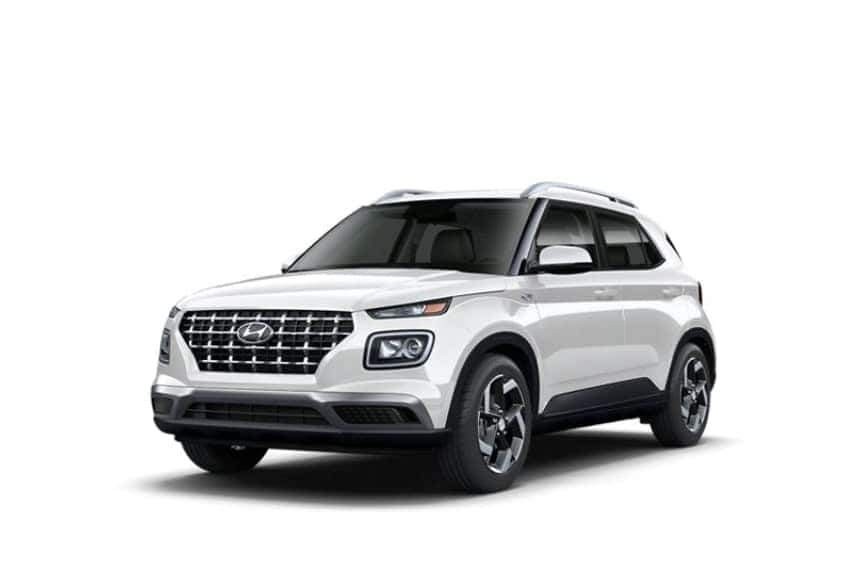 2022 Hyundai Venue Ceramic White exterior color
