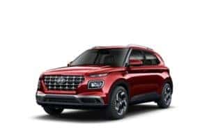 2022 Hyundai Venue Scarlet Red Pearl exterior color