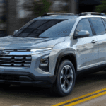 2025 Chevy equinox driving on a road
