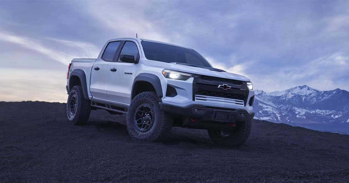 2026 Chevrolet Colorado parked on a hill