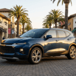 Chevrolet Blazer mid-size SUV parked near Rocklin Station in Placer County.