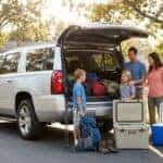 Chevy Suburban cargo space and family loading for a road trip in Auburn.