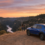 Chevy Trailblazer RS handling steep canyon grades near Auburn CA.