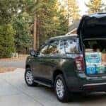 Chevrolet SUV loaded with Costco purchases in Auburn, CA