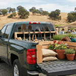 Silverado truck bed organized for gardening in Auburn, CA