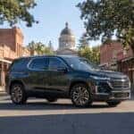 Chevrolet Equinox parked near Old Town Auburn California historic district with Placer County Courthouse in background