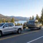 Chevrolet Silverado 1500 towing a boat near Lake Tahoe, Auburn CA - Gold Rush Chevrolet