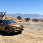 2026 Chevrolet SUV parked in Auburn California summer heat with Sierra Nevada foothills in background