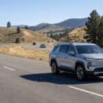 2026 Chevrolet Traverse on I-80 eastbound near Auburn California heading toward Lake Tahoe on a summer weekend