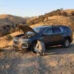 2026 Chevrolet Traverse post-trip inspection on a Sierra Nevada foothills road near Auburn, CA