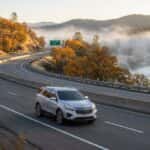 2026 Chevrolet Equinox on I-80 near Auburn California foothills in fall morning light