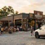 2026 Chevrolet Traverse parked outside Knee Deep Brewing taproom in Auburn CA on a warm September evening