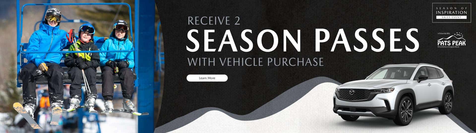 Receive 2 Pats Peak Season Passes With Vehicle Purchase