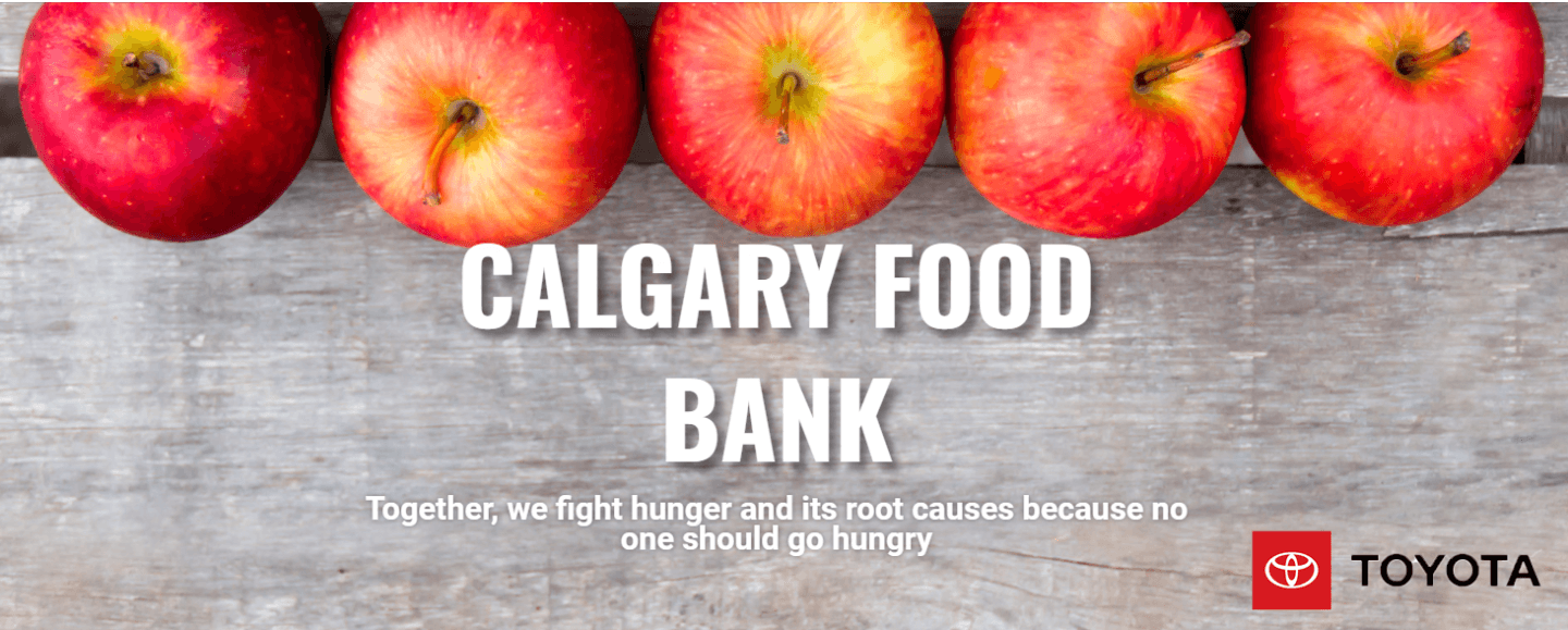 Toyota in the Community Calgary Food Bank Heninger Toyota