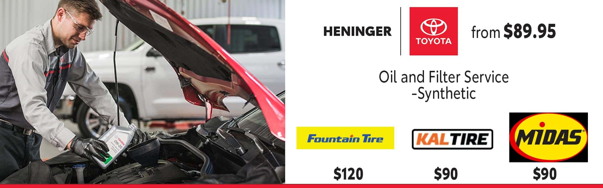 Toyota Oil Change in Calgary, AB