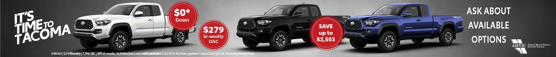 Toyota Tacoma for sale Calgary Alberta; Toyota dealership Calgary