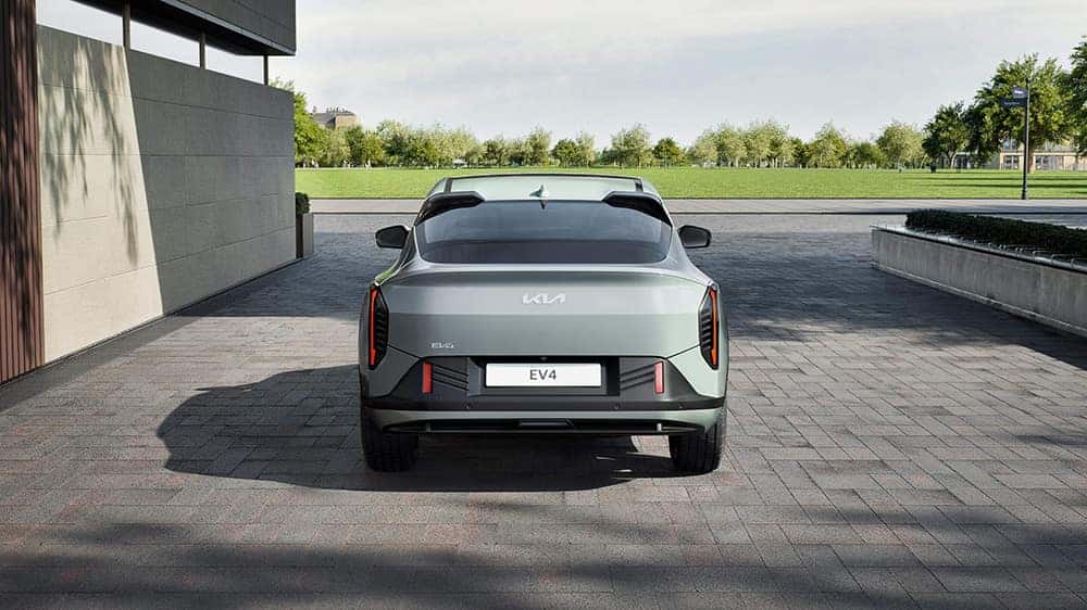 back of green Kia EV4