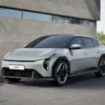 front end of green Kia EV4