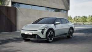 front end of green Kia EV4