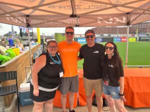 Jeff Belzer crew working the GrillFest event at CHS Field