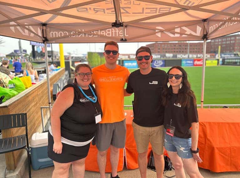 Jeff Belzer crew working the GrillFest event at CHS Field