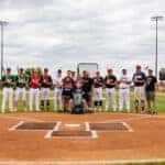 Jacob Kirchner and the Sluggers line up for a photo at the 10th Annual Home Town Bats Home Run Derby