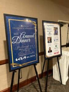 Signs at Annual Dinner