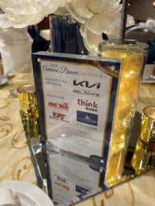Table Sign Annual Dinner
