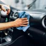 cleaning interior of vehicle