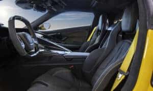 Chevrolet Corvette ZR1 interior with steering wheel and seats