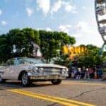Cream car at car cruise