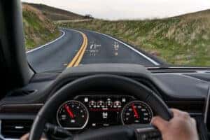 heads up display on Chevrolet vehicle