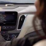Chevrolet Teen Driving Technology on screen of vehicle