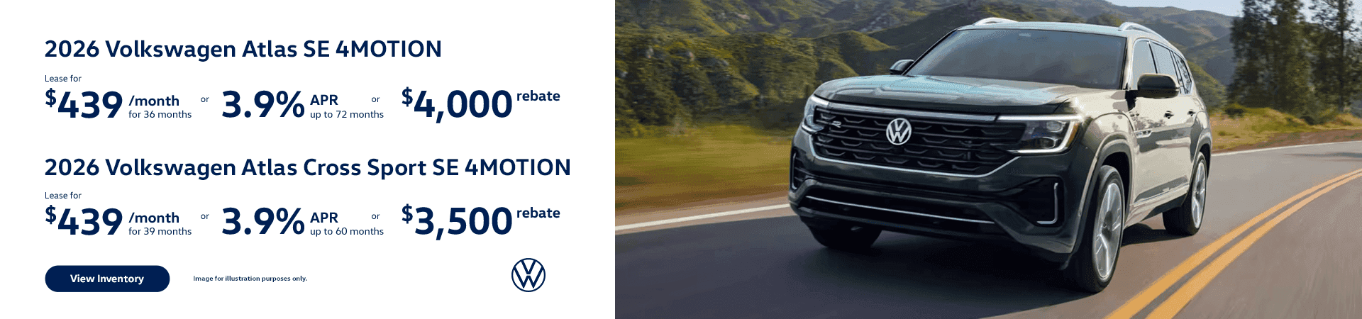 2026 Volkswagen Atlas SE 4MOTION