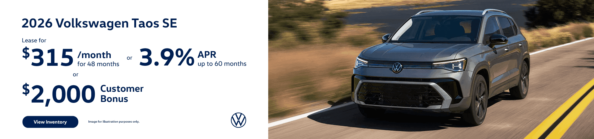 2026 Volkswagen Taos SE