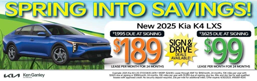 New 2025 Kia K4 LXS FWD 4D Sedan