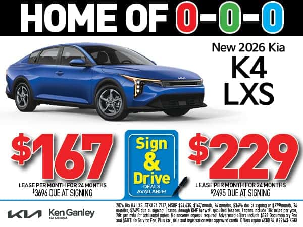 NEW 2026 Kia K4 LXS - Lease As Low As $167/Mo!