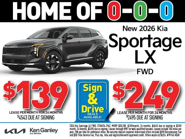  NEW 2026 Kia Sportage LX FWD - Lease As Low As $139/Mo!