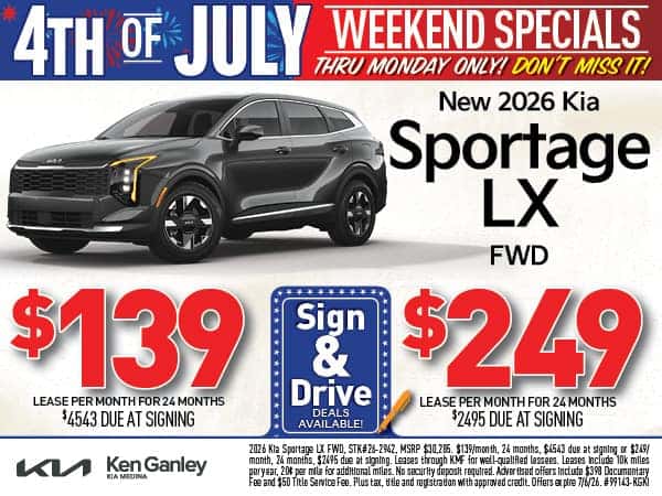  NEW 2026 Kia Sportage LX FWD - Lease As Low As $139/Mo!