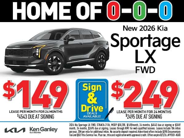 New 2026 Kia Sportage LX FWD- Lease As Low As $149/ Mo!
