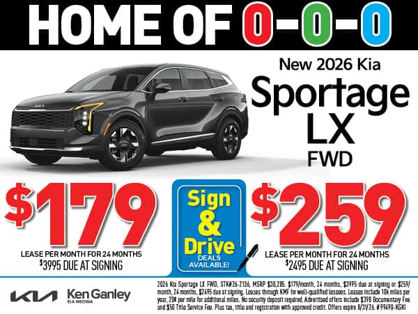 New 2026 Kia Sportage LX FWD- Lease As Low As $179/ Mo!